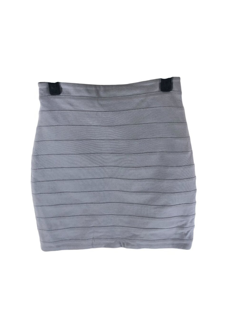 Express Gray Bandage Mini Skirt With Back Zipper Size 00 Rayon Blend